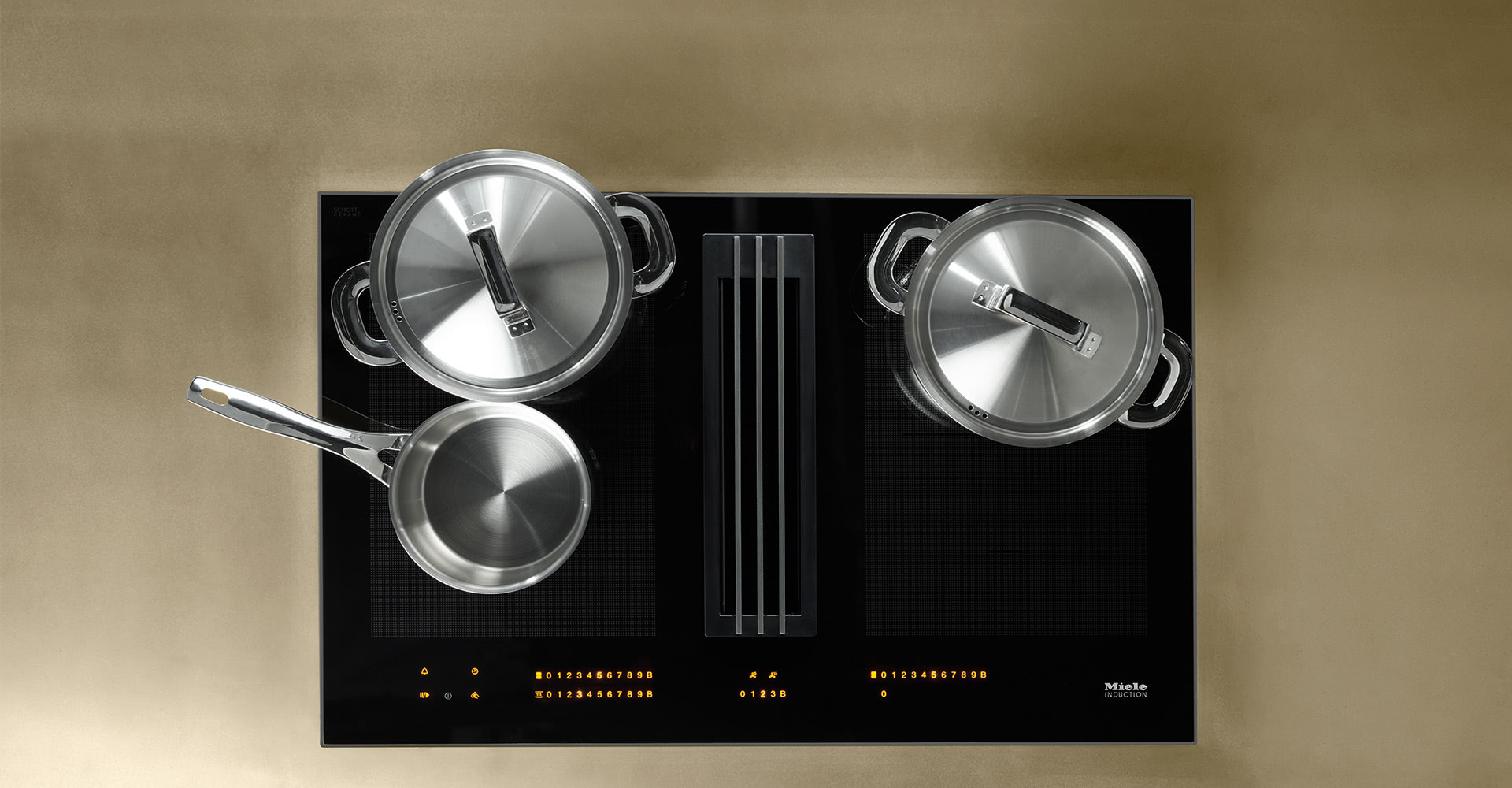 Miele Induction with Downdraft Extractor