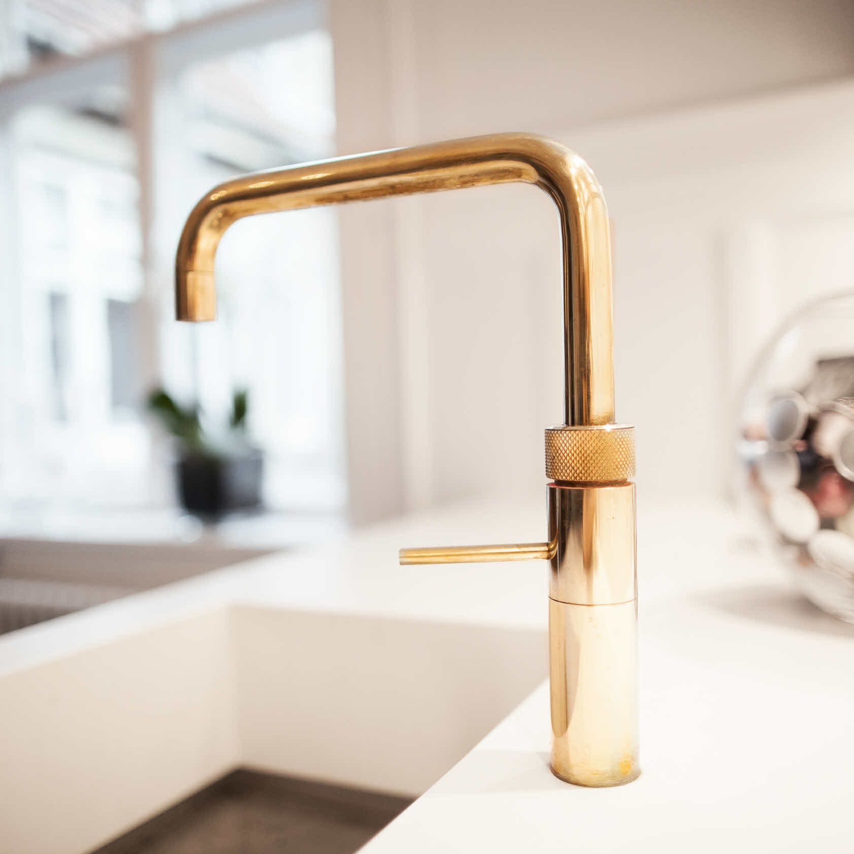 Gold Quooker Hot Water Tap