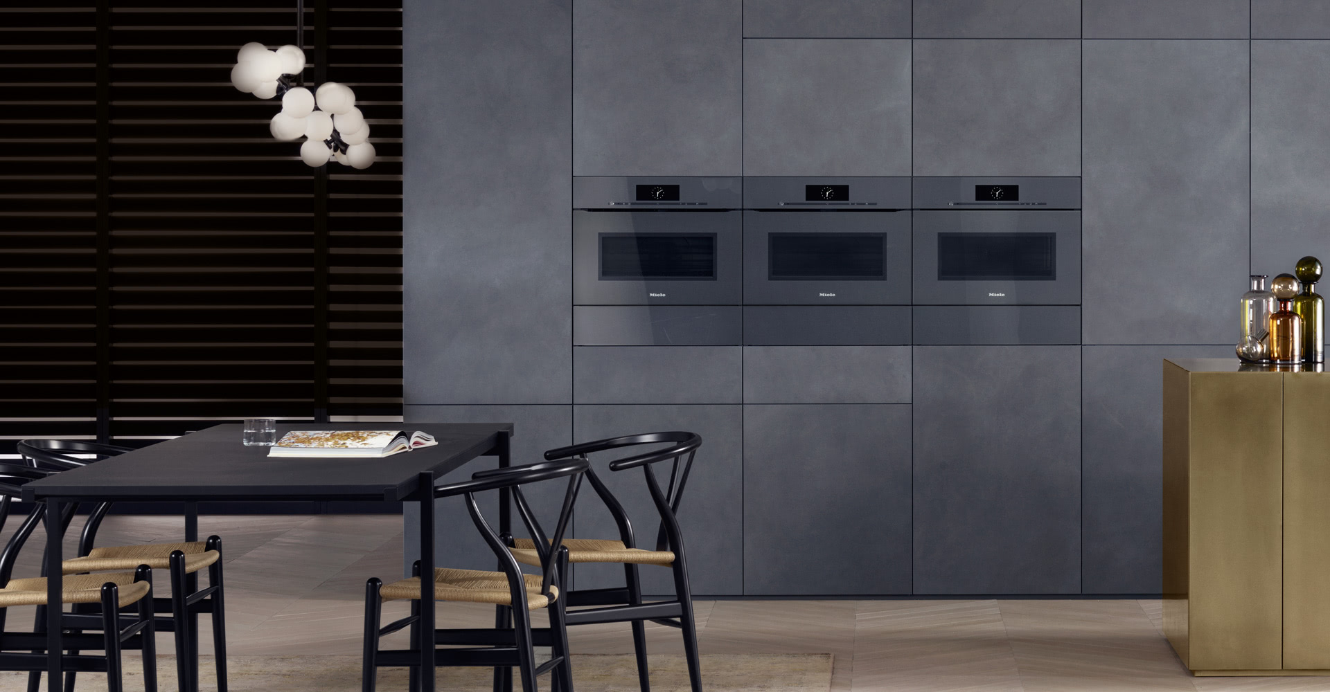 Miele Push to Open Microwave Oven Stack